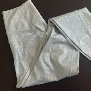 Fabletics Silver High-Rise Leggings - Size Small